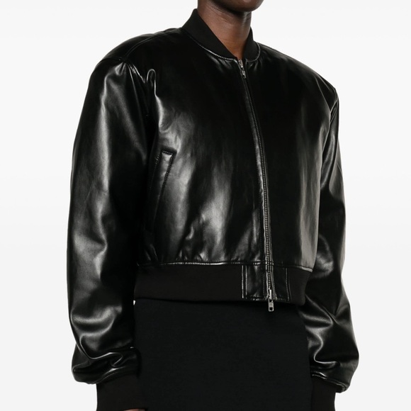 The Frankie Shop Micky cropped bomber jacket NWOT - Picture 4 of 8